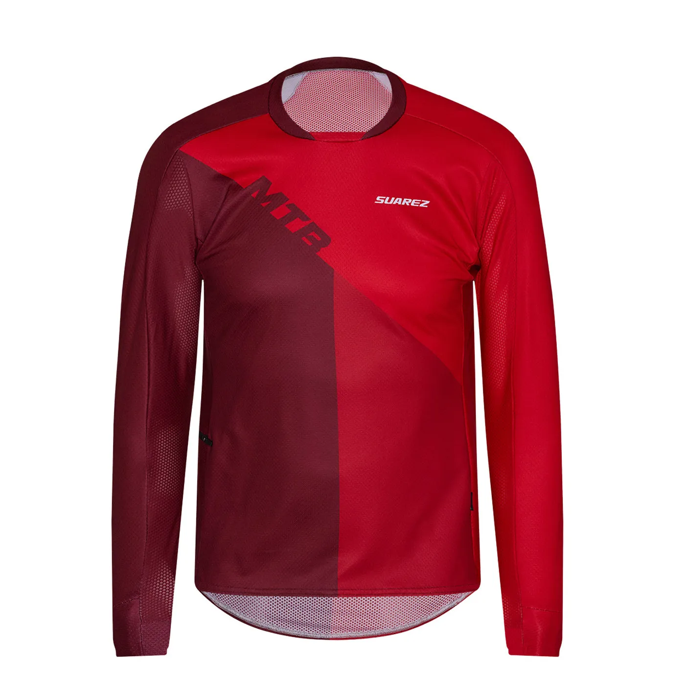 Jersey SUAREZ MTB HOP Manga Larga Hombre Rojo/Vino Talla:XXG MBD022812XL1054