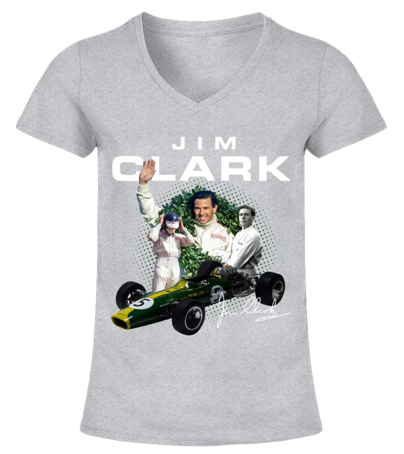 Jim Clark 10 GR Camiseta cuello pico Mujer