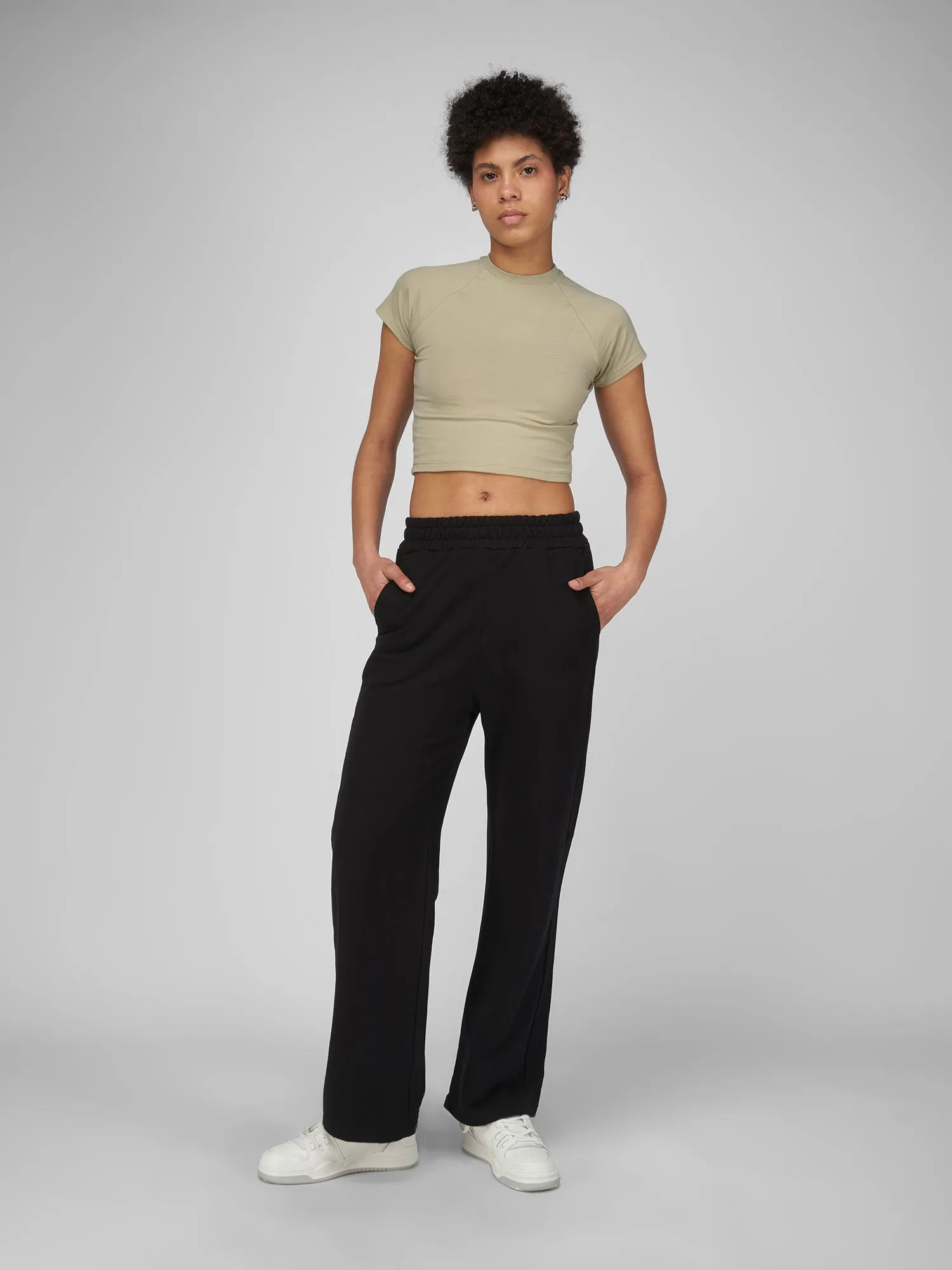 Jogger para Mujer DVK WIDE LEG JOGGER BLK