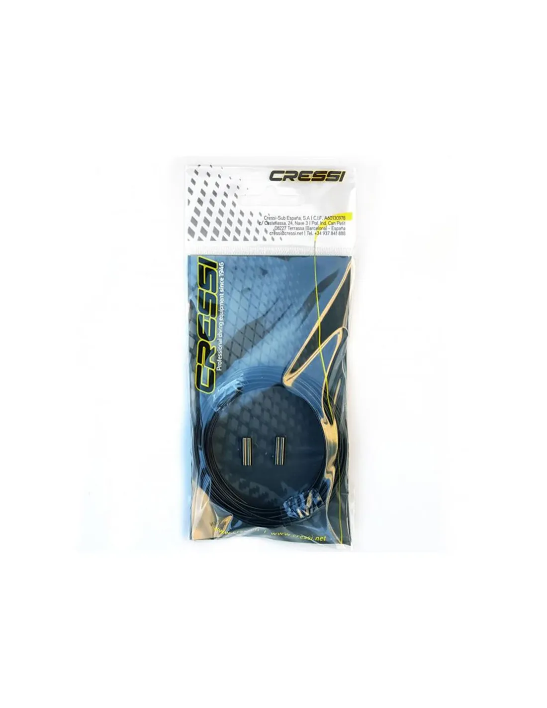 Kit de pesca submarina Cressi Sub Nylon 140 + Remaches Black