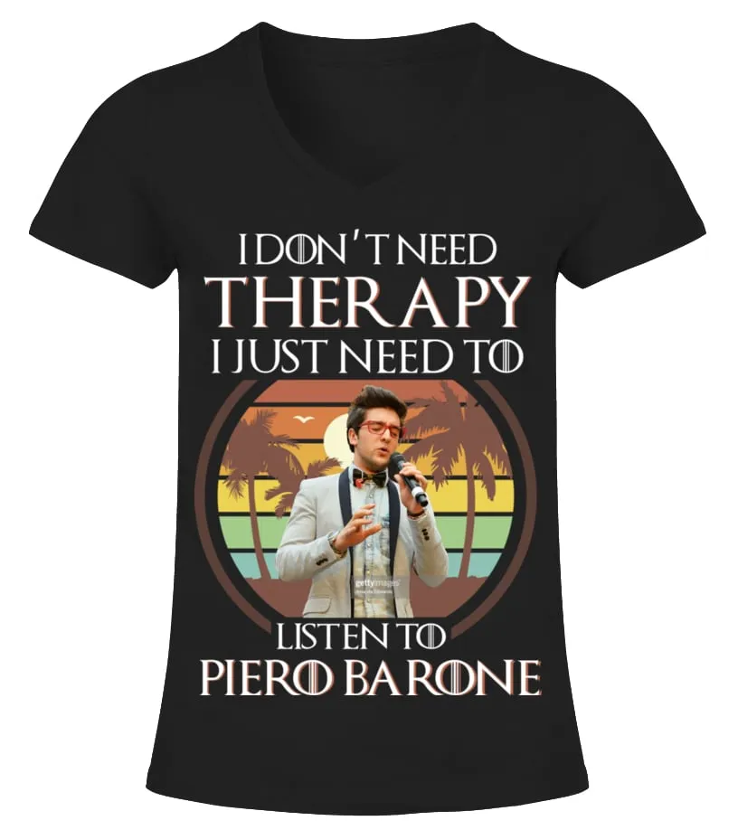 LISTEN TO PIERO BARONE Camiseta cuello pico Mujer