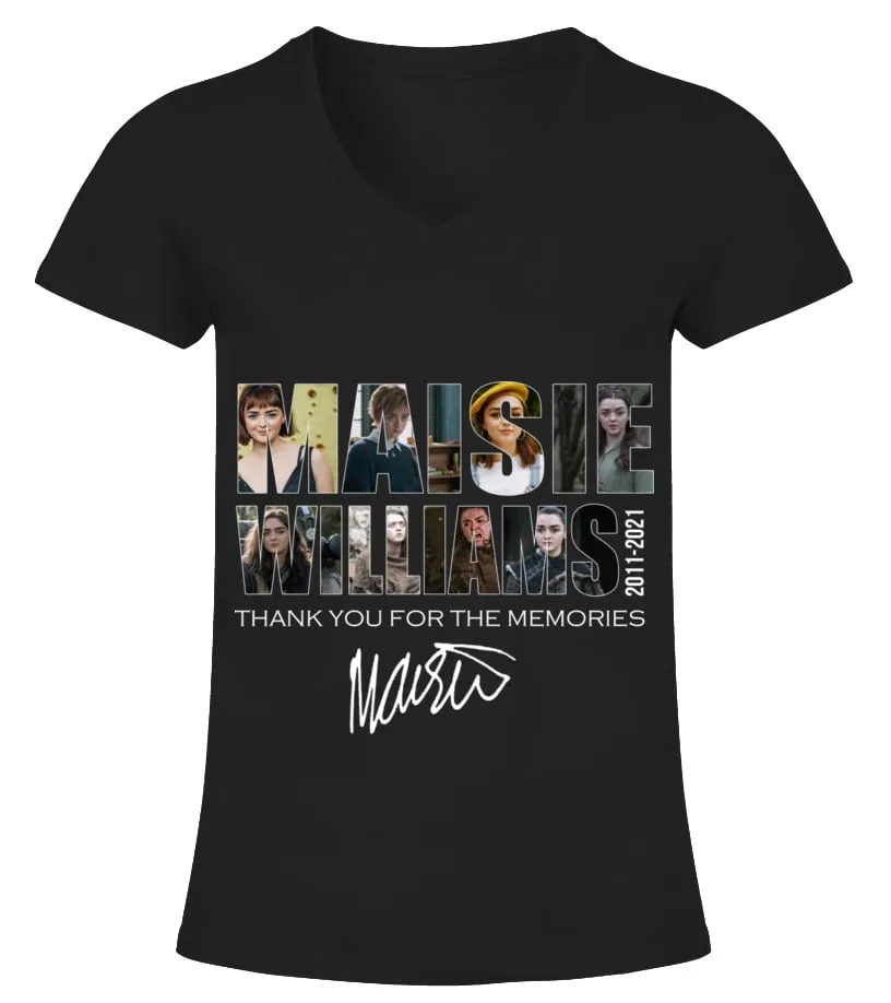 MAISIE WILLIAMS 2011-2021 Camiseta cuello pico Mujer