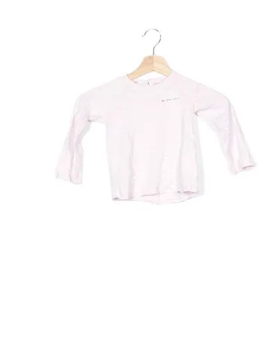 Mango Camiseta rosa palo básica