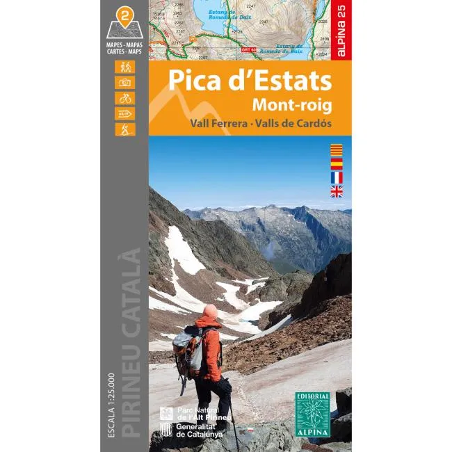 Mapa ed. alpina Pica d´Estats