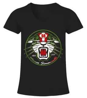 Marco Simoncelli BK (6) Camiseta cuello pico Mujer