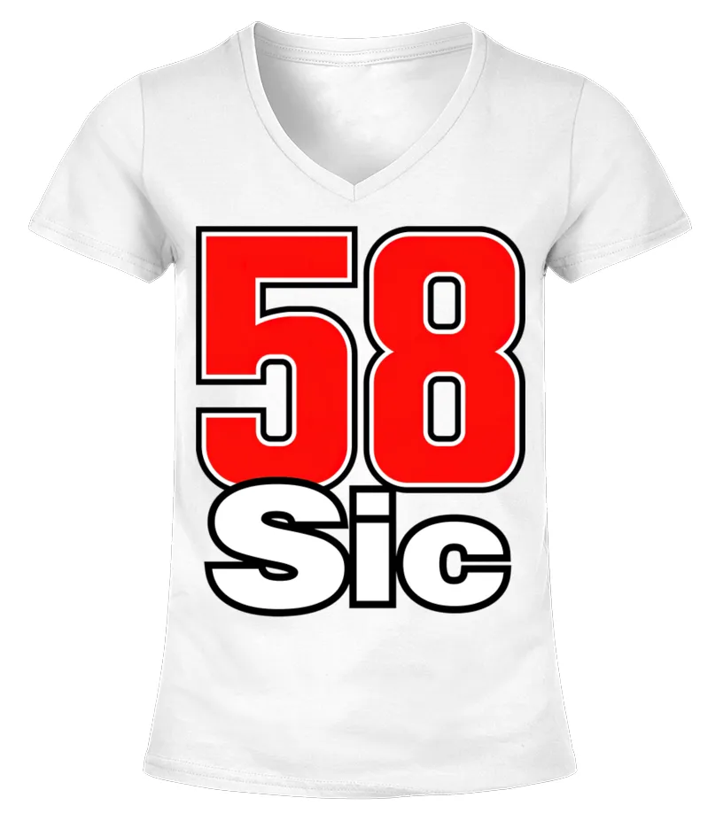 Marco Simoncelli WT (2) Camiseta cuello pico Mujer