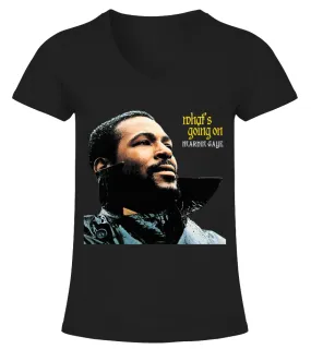 Marvin Gaye BK (30) Camiseta cuello pico Mujer