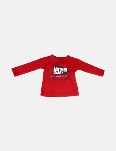 Mayoral Camiseta estampada roja básica