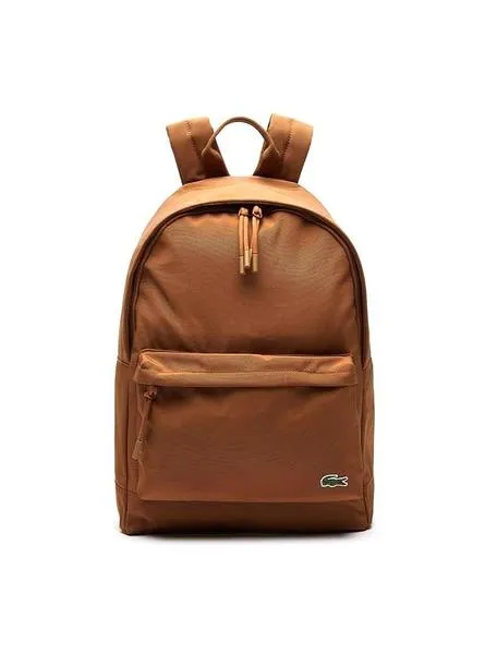 mochila lacoste neocroc camel hombre