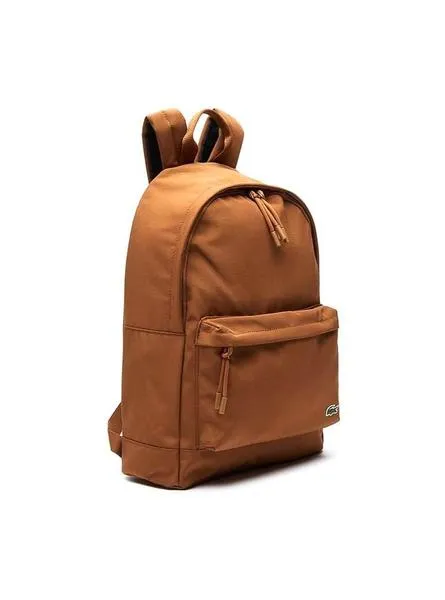 mochila lacoste neocroc camel hombre