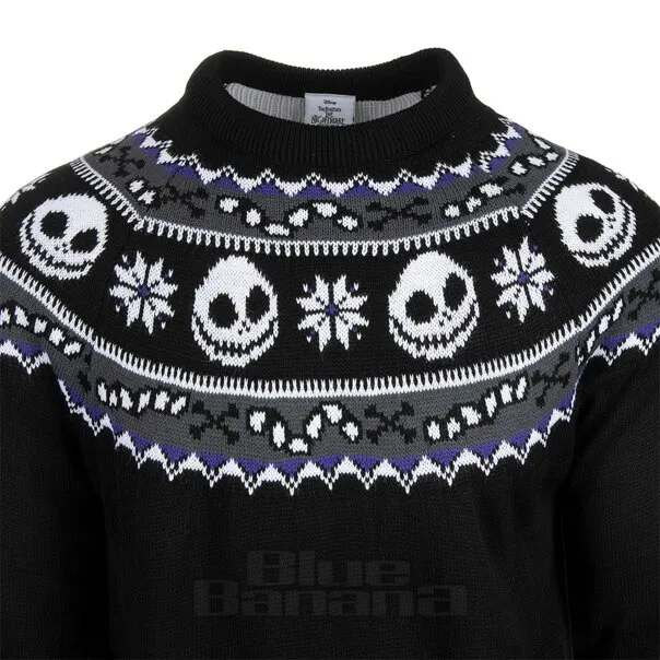 Nightmare Before Christmas Jersey Navideño Jack (Negro)