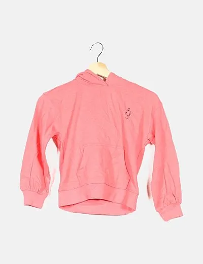 ONLY Sudadera rosa fucsia capucha