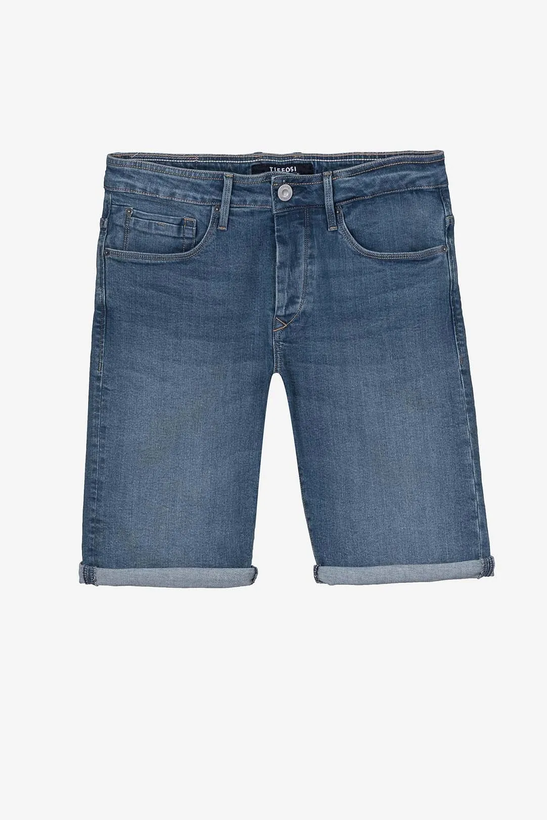 PANTALÓN CORTO SLIM VAQUERO