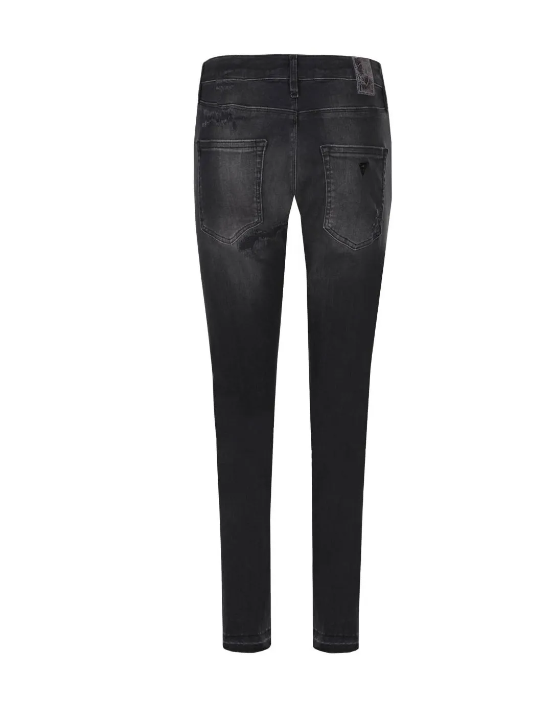 Pantalón vaquero Guess gris con rotos de mujer