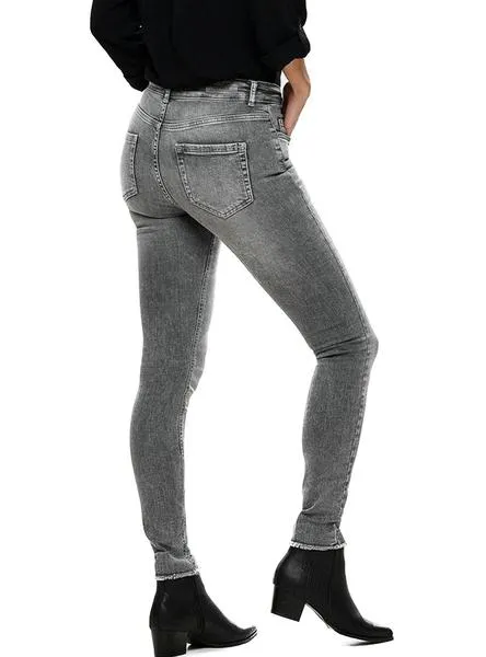 pantalón vaquero only blush rea0918 gris mujer