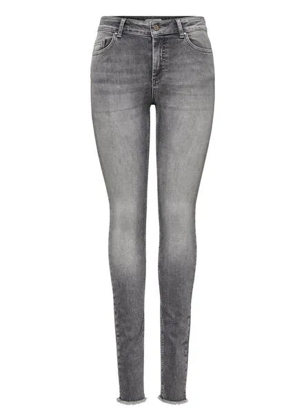 pantalón vaquero only blush rea0918 gris mujer