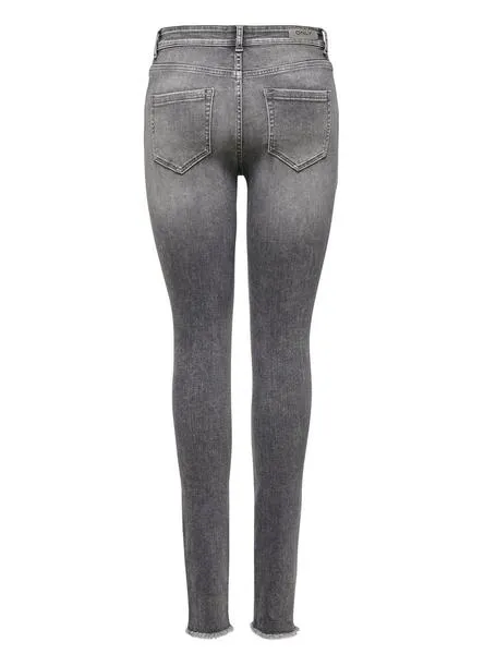 pantalón vaquero only blush rea0918 gris mujer