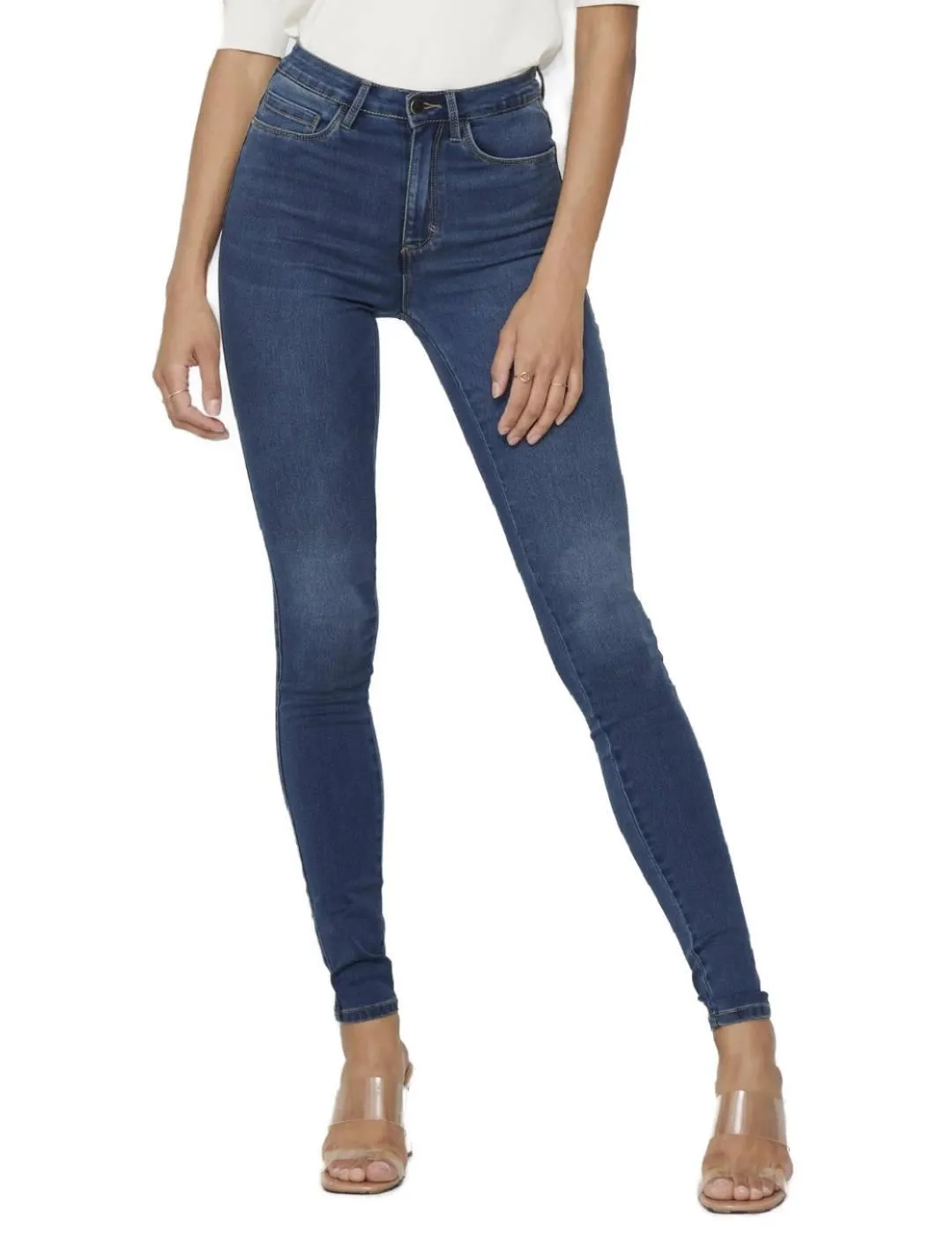 Pantalón vaquero Only Royal skinny azul marino para mujer