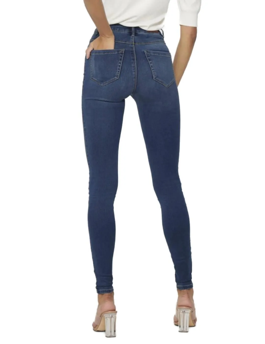 Pantalón vaquero Only Royal skinny azul marino para mujer