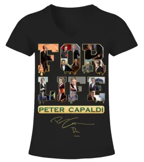 PETER CAPALDI FOR LIFE Camiseta cuello pico Mujer