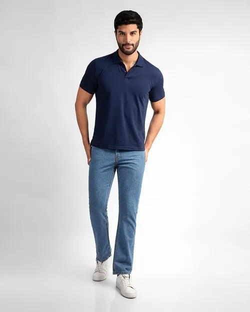 Polo Cuello Camisa Hombre Renato Azul Náutico