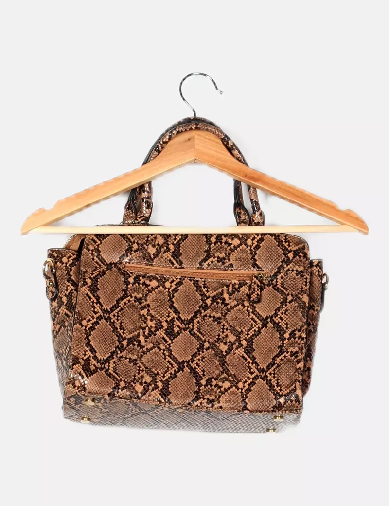 Robert Pietri Bolso tote animal print marrón