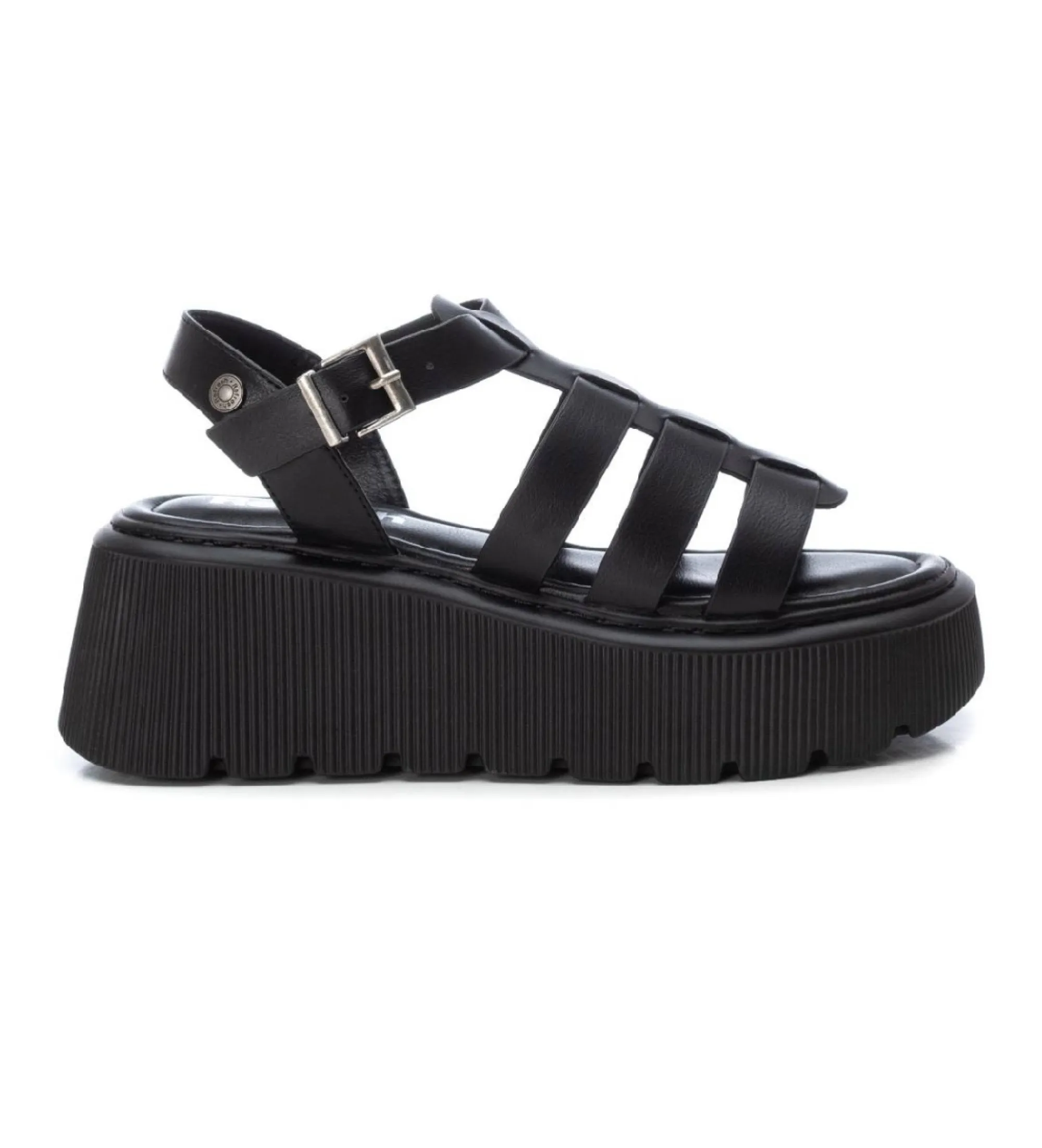 Sandalias 171862 negro -Altura plataforma 6cm-