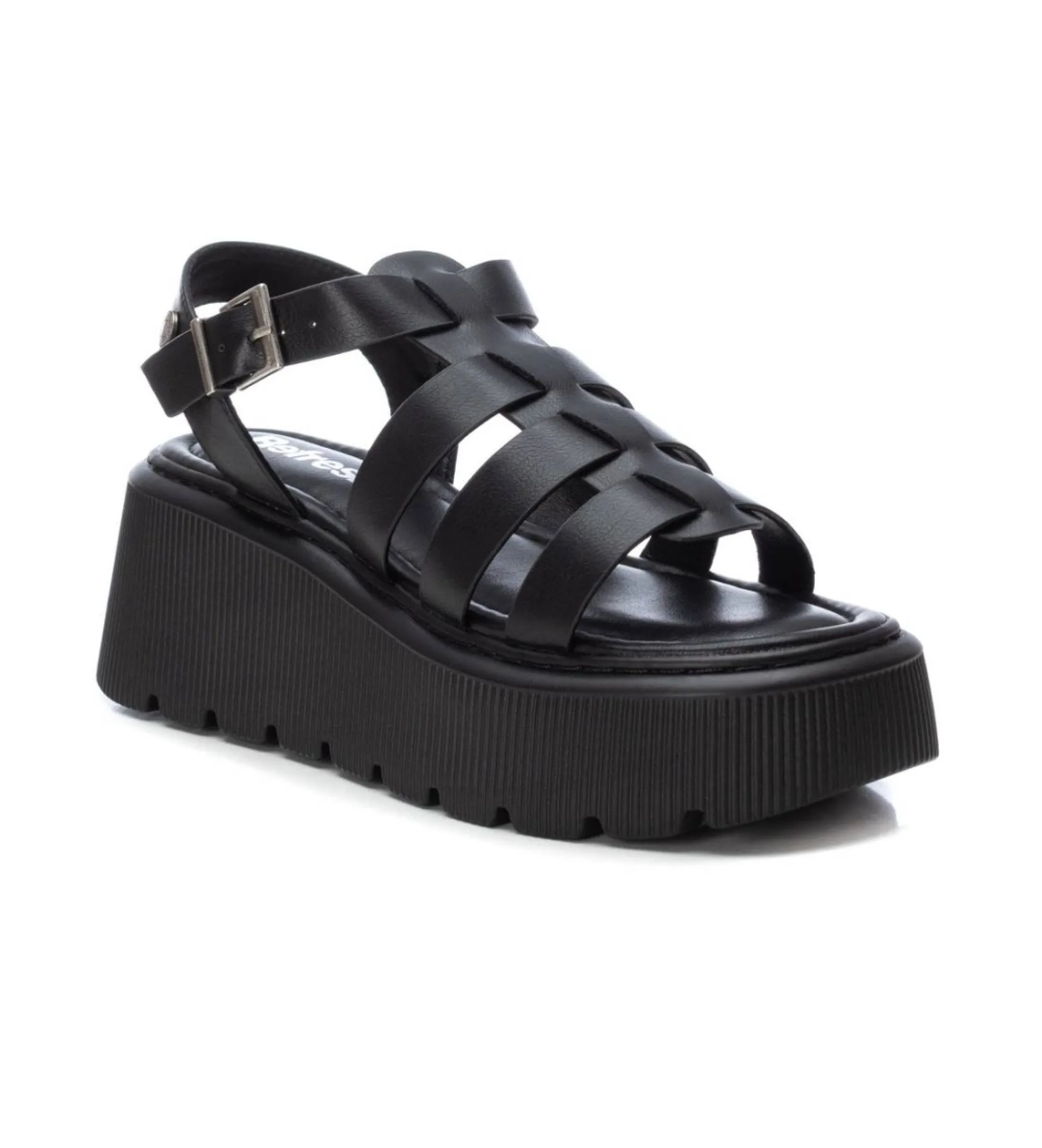 Sandalias 171862 negro -Altura plataforma 6cm-