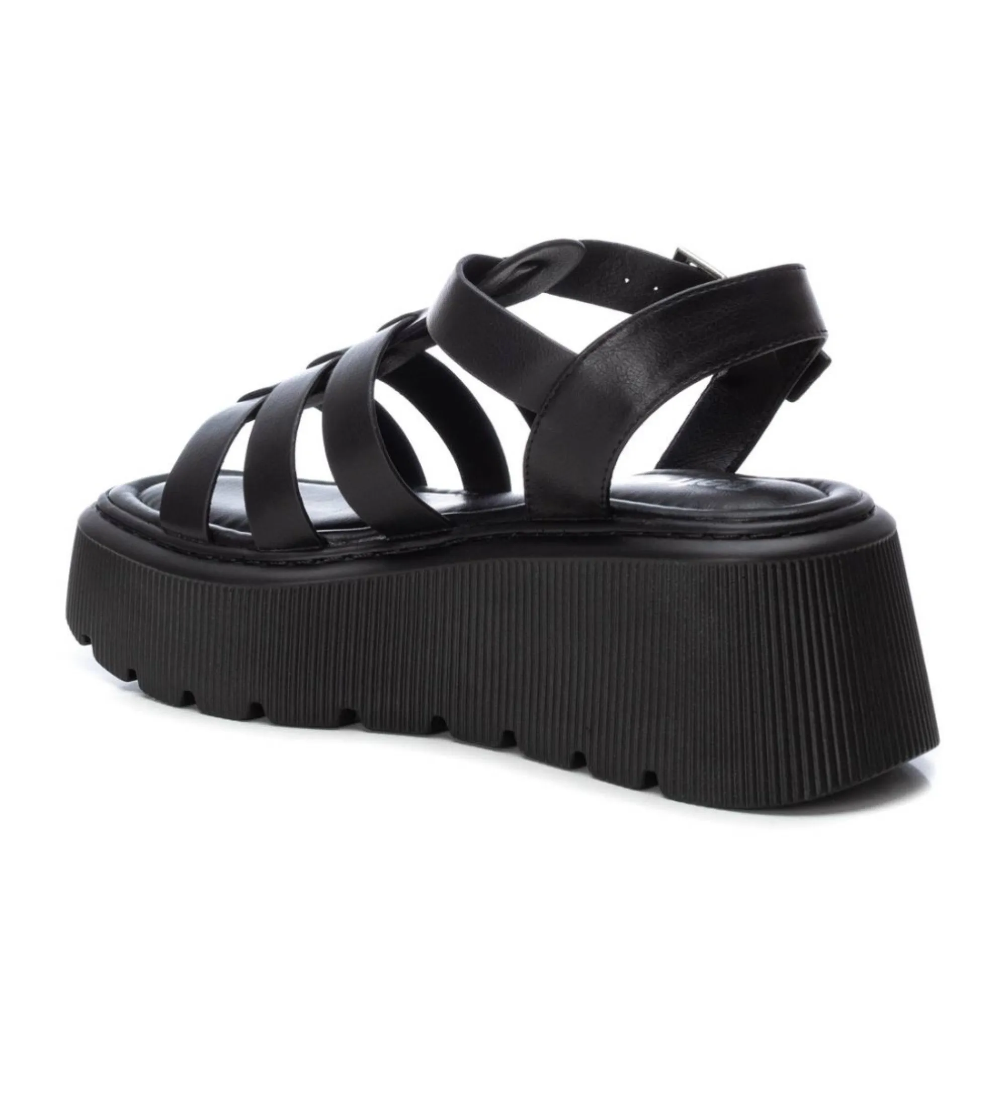 Sandalias 171862 negro -Altura plataforma 6cm-