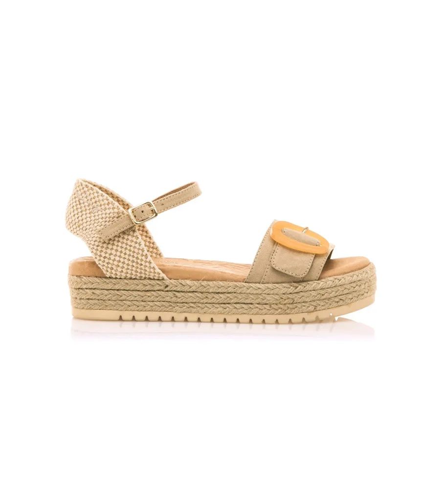 Sandalias Amelie beige -Altura plataforma 5cm-