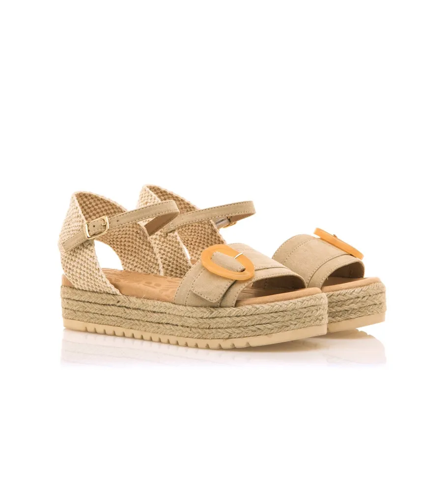 Sandalias Amelie beige -Altura plataforma 5cm-