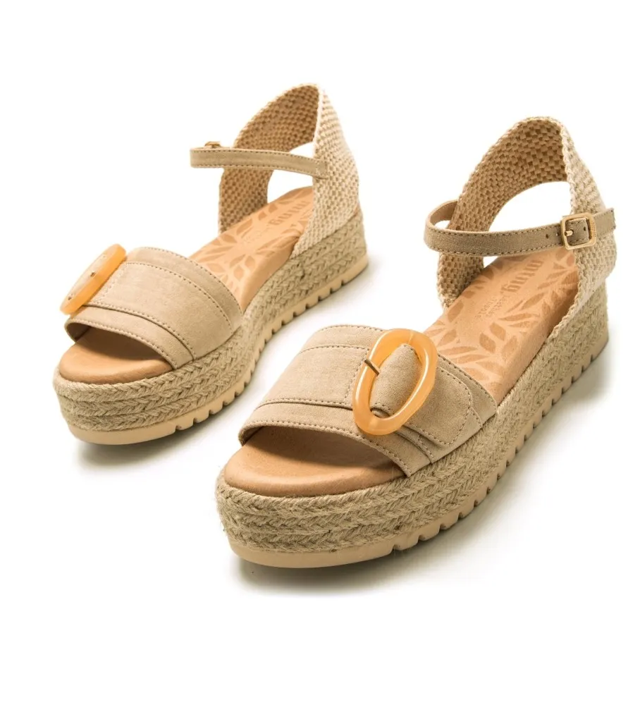 Sandalias Amelie beige -Altura plataforma 5cm-