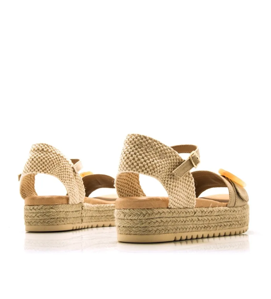 Sandalias Amelie beige -Altura plataforma 5cm-