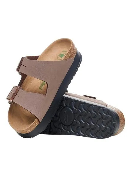 Sandalias Birkenstock Arizona PAP Flex platform mocha para mujer