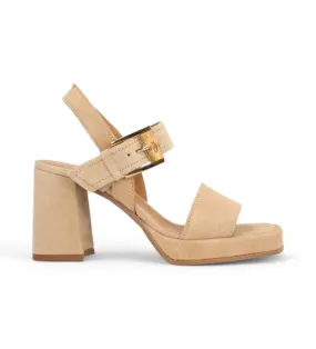 Sandalias de piel Chiara 11 beige-Altura tacón 8.5cm-