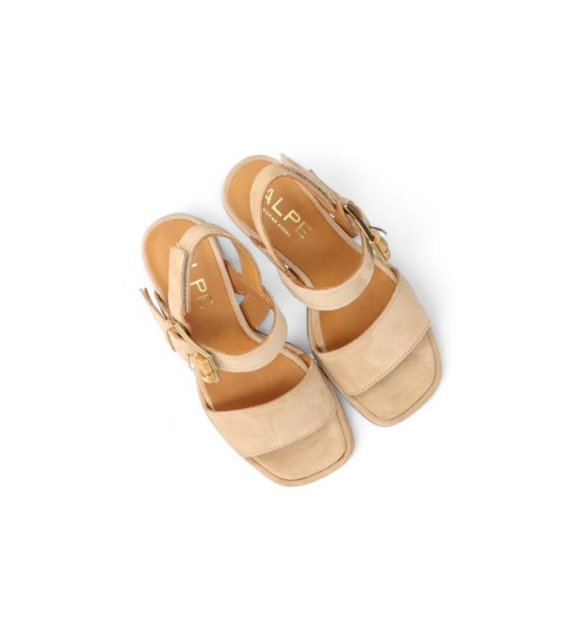 Sandalias de piel Chiara 11 beige-Altura tacón 8.5cm-