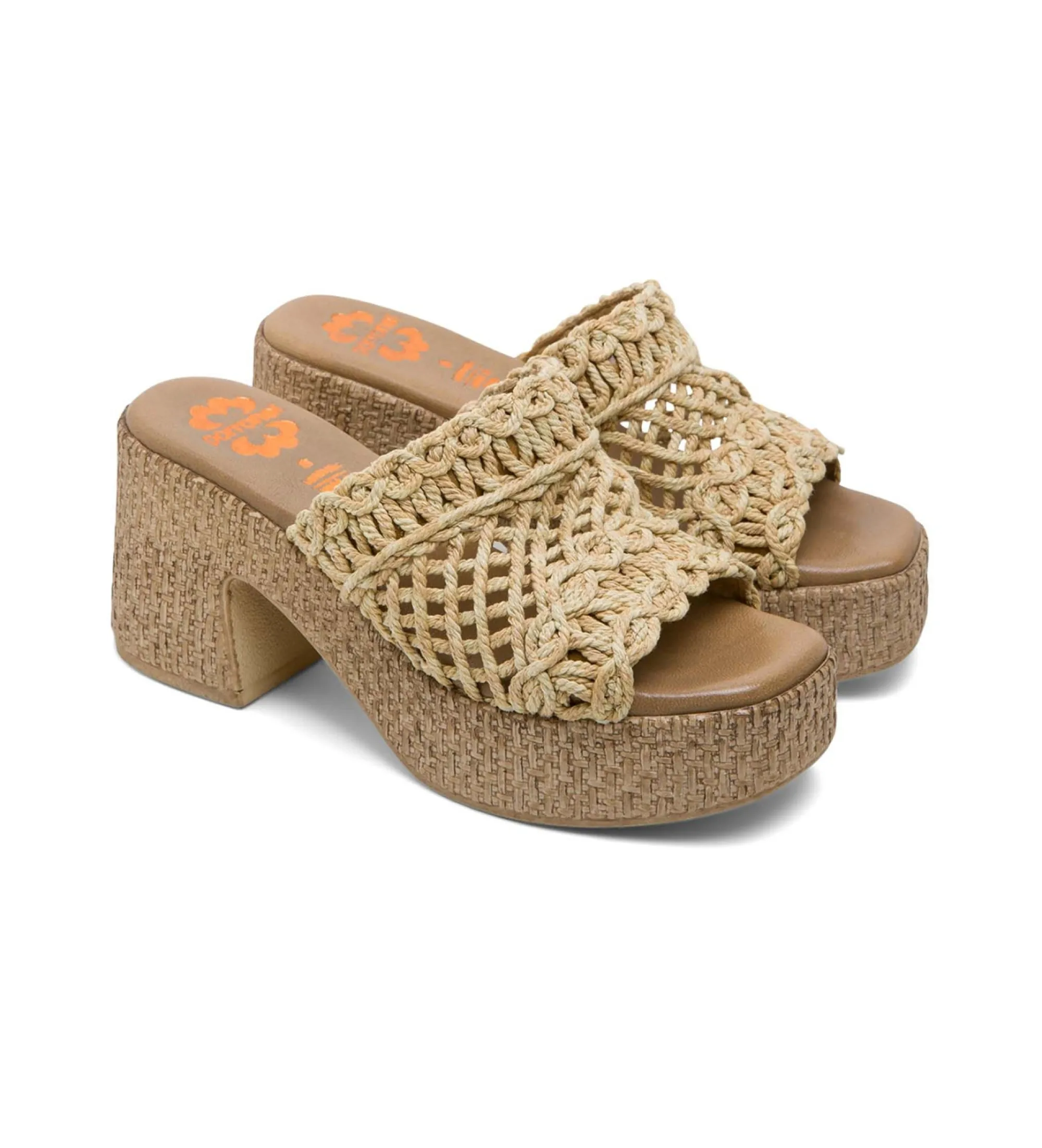 Sandalias de Piel Judith beige -Altura tacón 8cm-