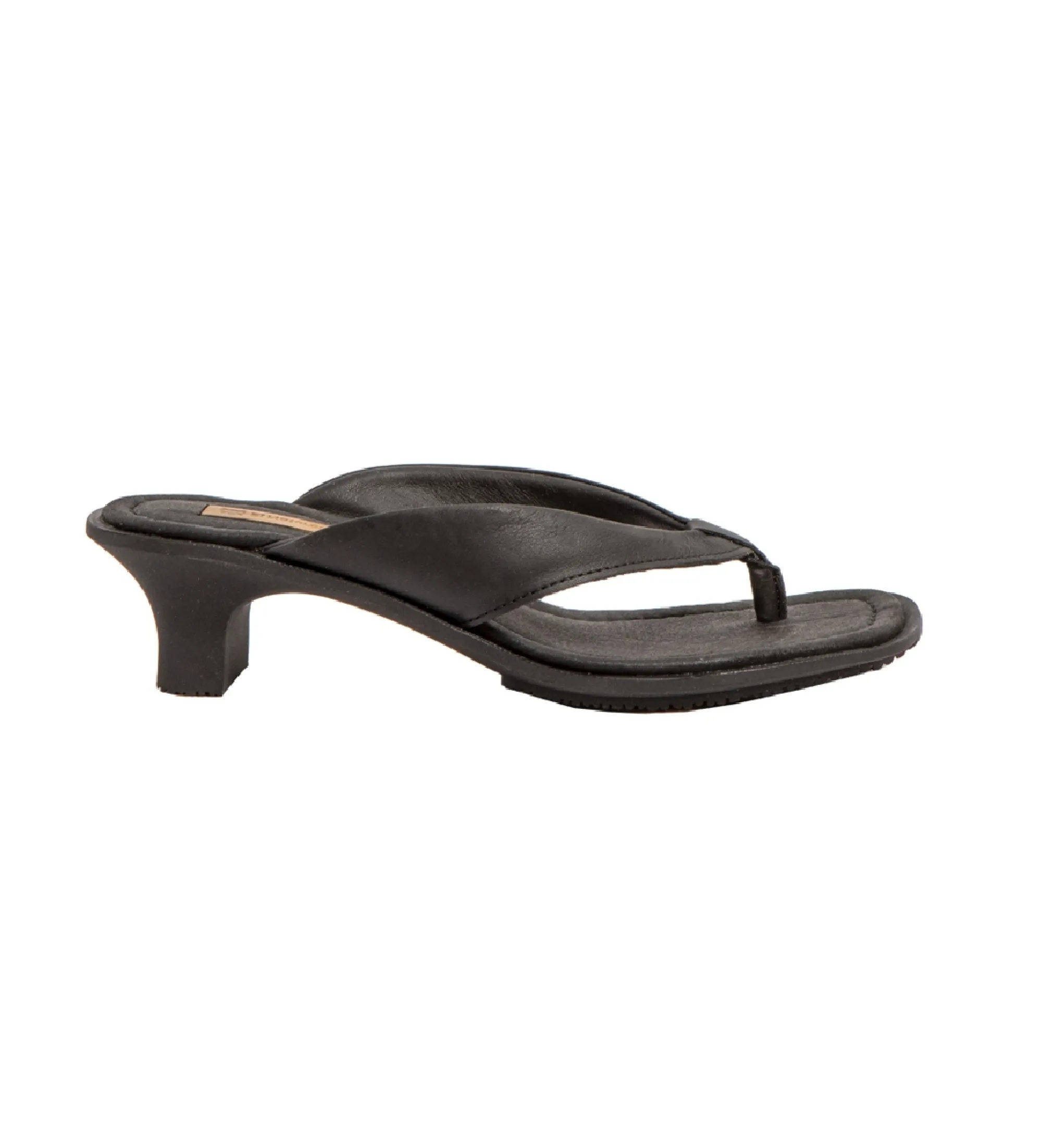 Sandalias de Piel N5991 Igusa negro -Altura tacón 5cm-