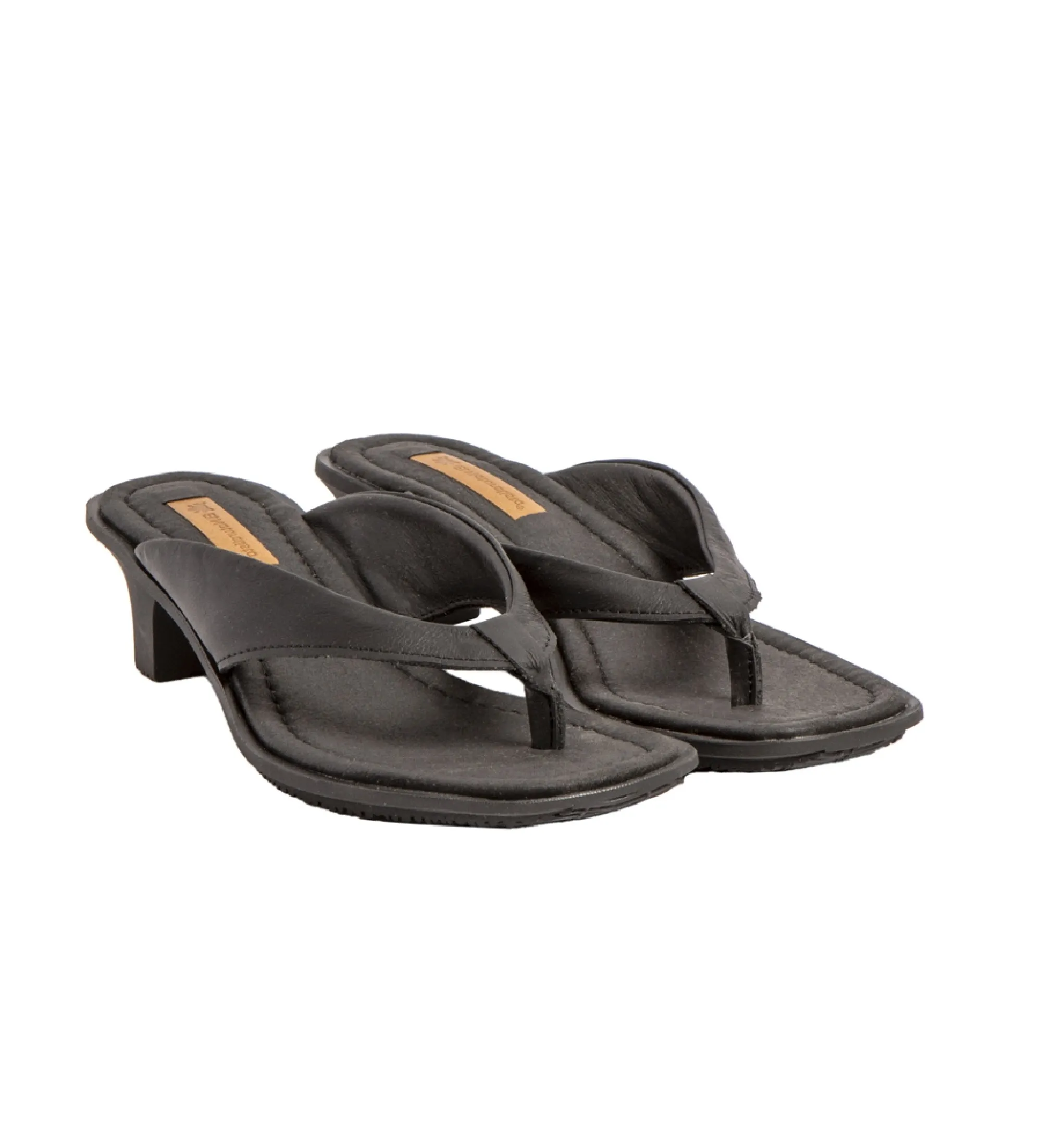 Sandalias de Piel N5991 Igusa negro -Altura tacón 5cm-