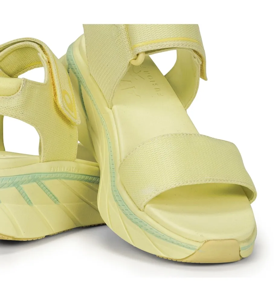 Sandalias Fresh Amarillo -Altura plataforma 5cm-