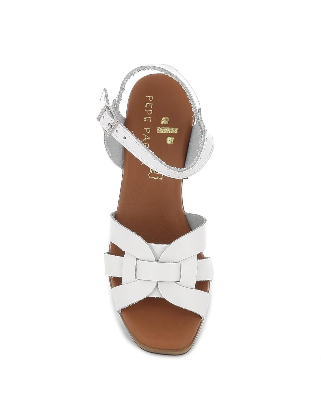 Sandalias plataforma piel mujer blancas OH! MY SANDALS