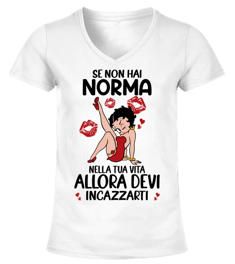 Se Non Hai Norma Camiseta cuello pico Mujer