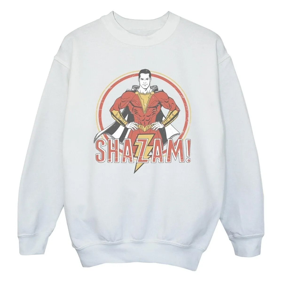 Shazam Retro Circle Distressed