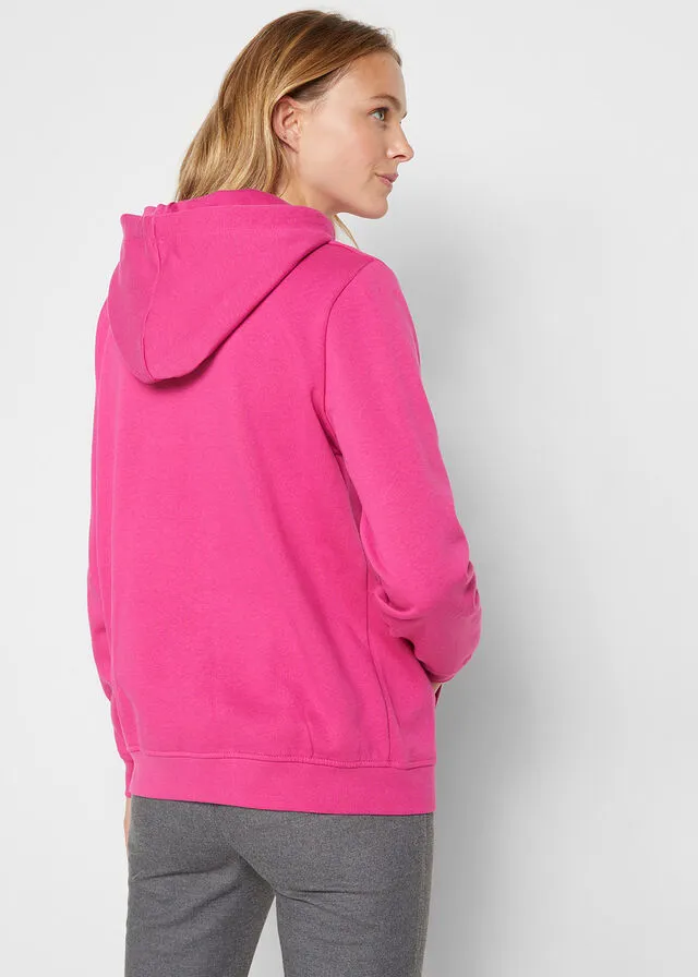 Sudadera básica con capucha Rosa magnolia