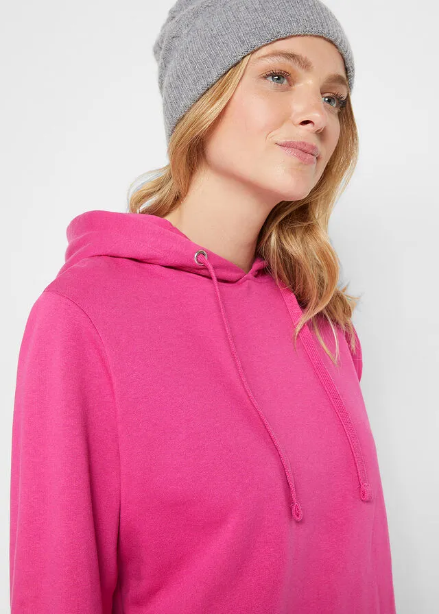 Sudadera básica con capucha Rosa magnolia