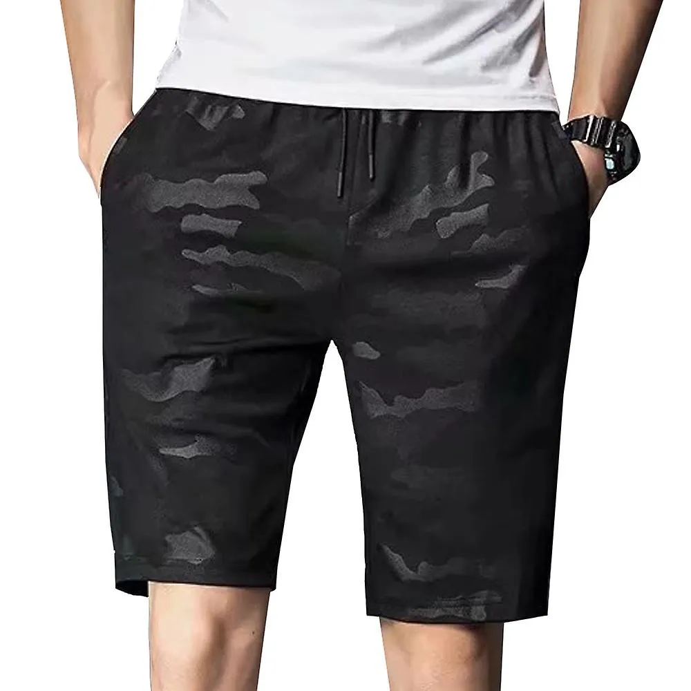 Talla grande Hombre Pantalones cortos Running Fitness Pocket Jogging Jogger Pantalones deportivos