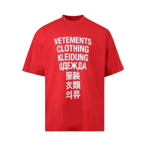 VETEMENTS Translation T-Shirt