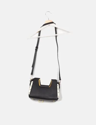 Z-FORTUNNE Bolso tote blanco y negro