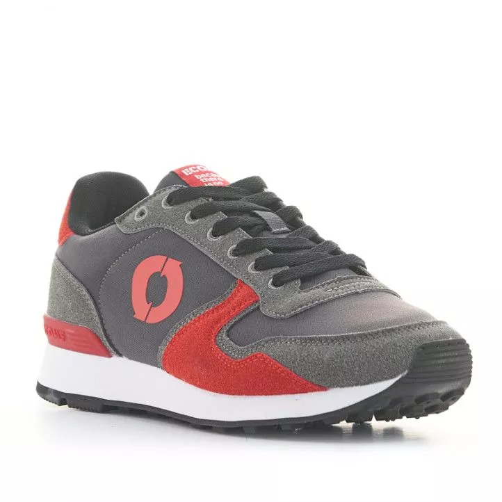 Zapatillas deportivas ECOALF grises y rojas