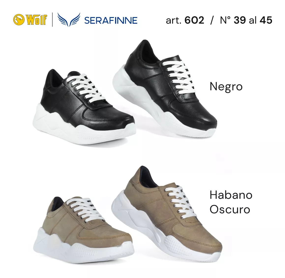 Zapatillas Hombre Urbana Plataforma Comoda Serafinne 602